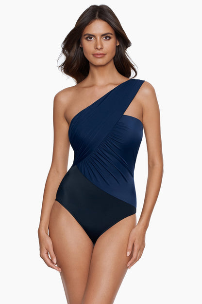Miraclesuit Merlot Magicsuit Colorblock Goddess One Piece Swimsuit