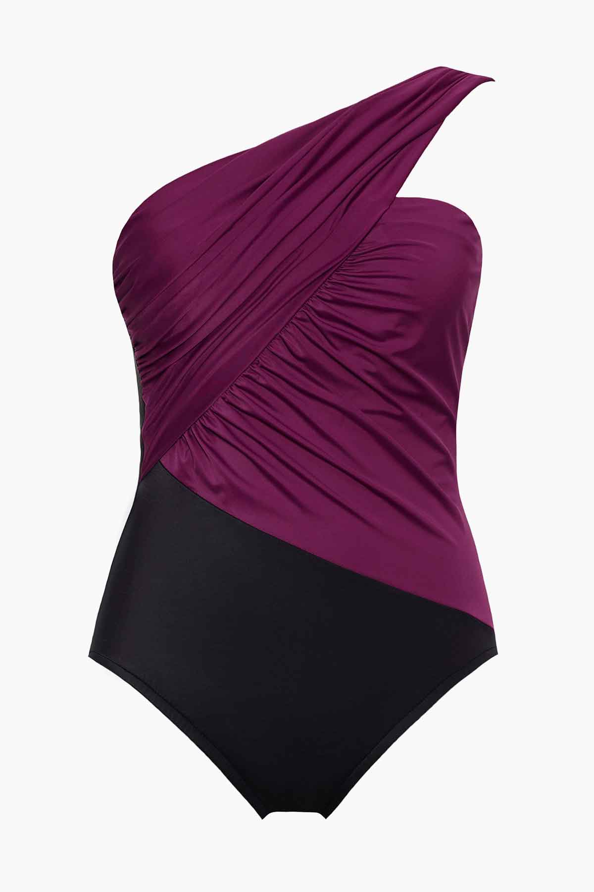 Miraclesuit Merlot Magicsuit Colorblock Goddess One Piece Swimsuit