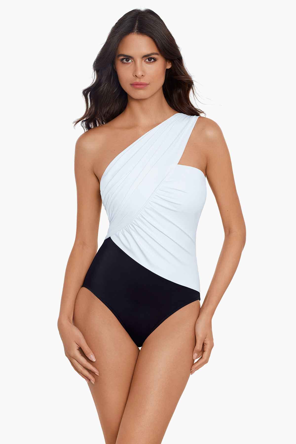 Miraclesuit Merlot Magicsuit Colorblock Goddess One Piece Swimsuit