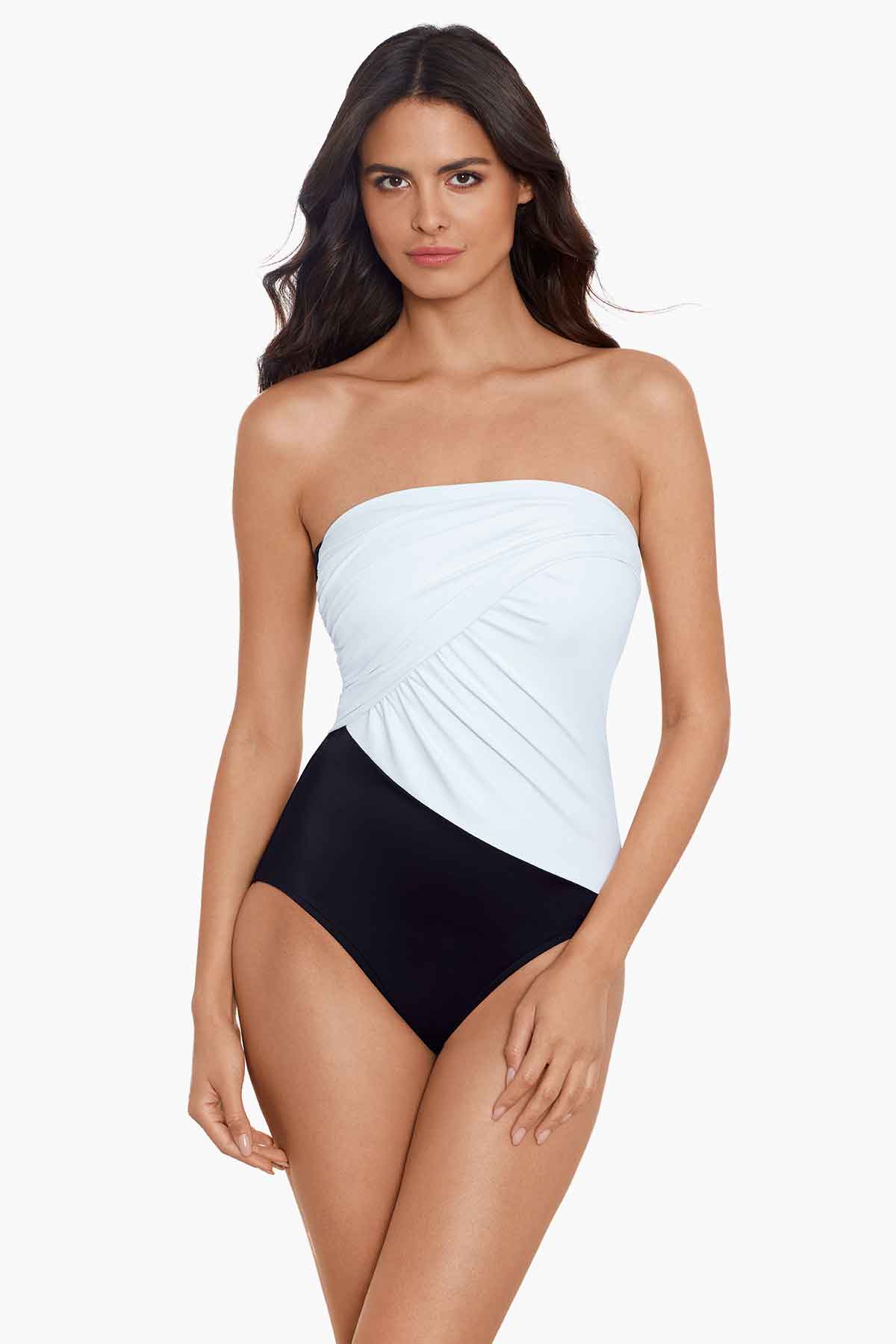 Miraclesuit Merlot Magicsuit Colorblock Goddess One Piece Swimsuit
