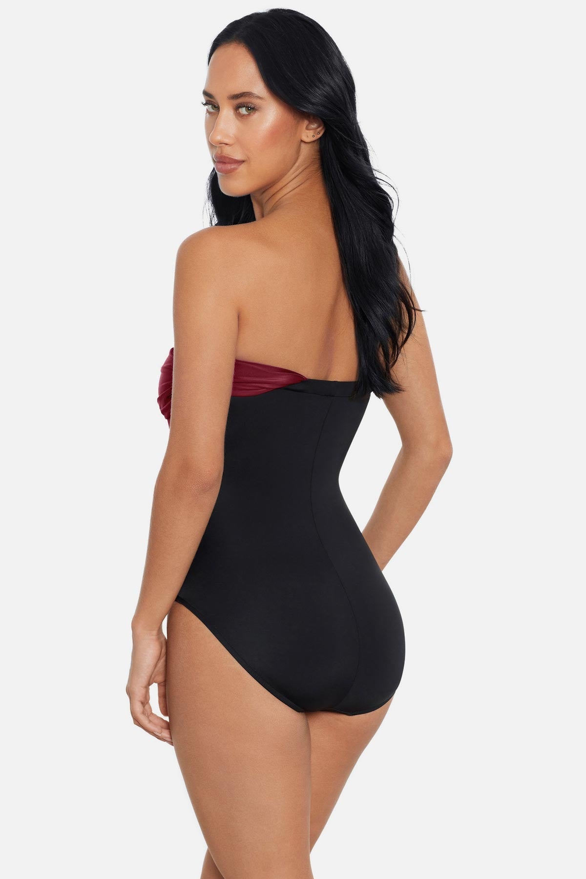 Miraclesuit Merlot Magicsuit Colorblock Goddess One Piece Swimsuit