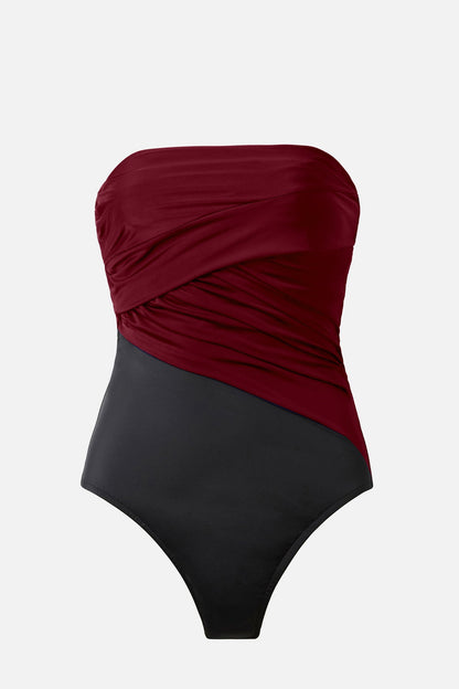 Miraclesuit Merlot Magicsuit Colorblock Goddess One Piece Swimsuit