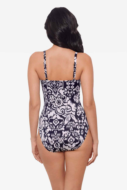 Miraclesuit Midnight/White Talavera Kara One Piece Swimsuit