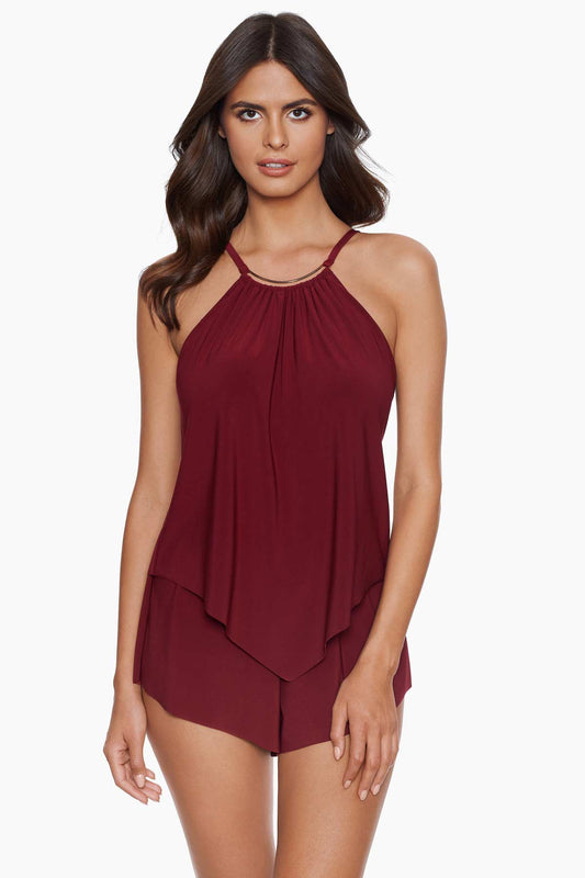 Miraclesuit Merlot Goldie Romper
