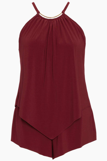 Miraclesuit Merlot Goldie Romper