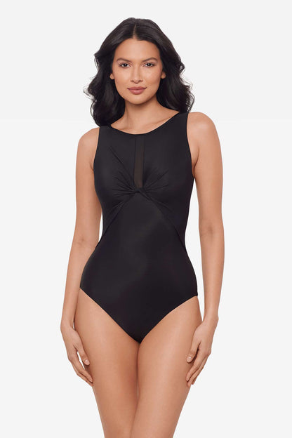 Miraclesuit Black Network News Evoke One Piece Swimsuit