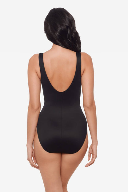Miraclesuit Black Network News Evoke One Piece Swimsuit