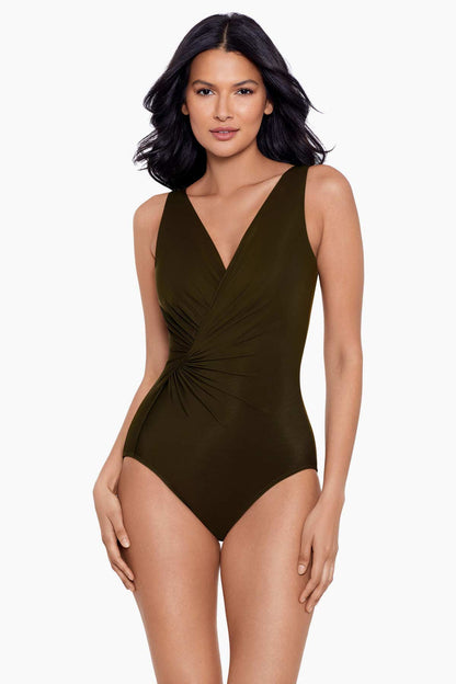 Miraclesuit Mulberry Esmerelda One Piece Swimsuit