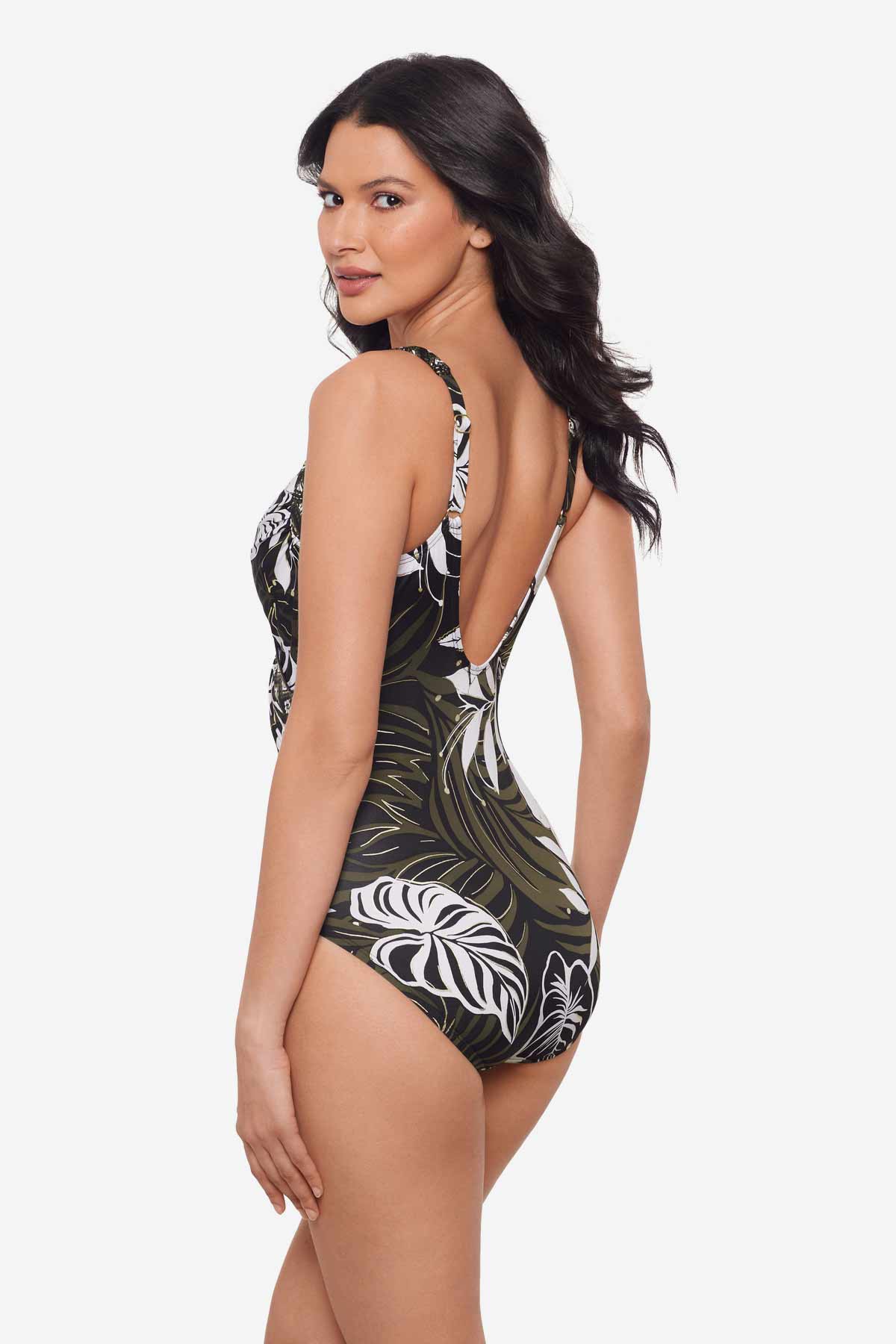 Miraclesuit Black/Multi Elle Dorado Sanibel One Piece Swimsuit