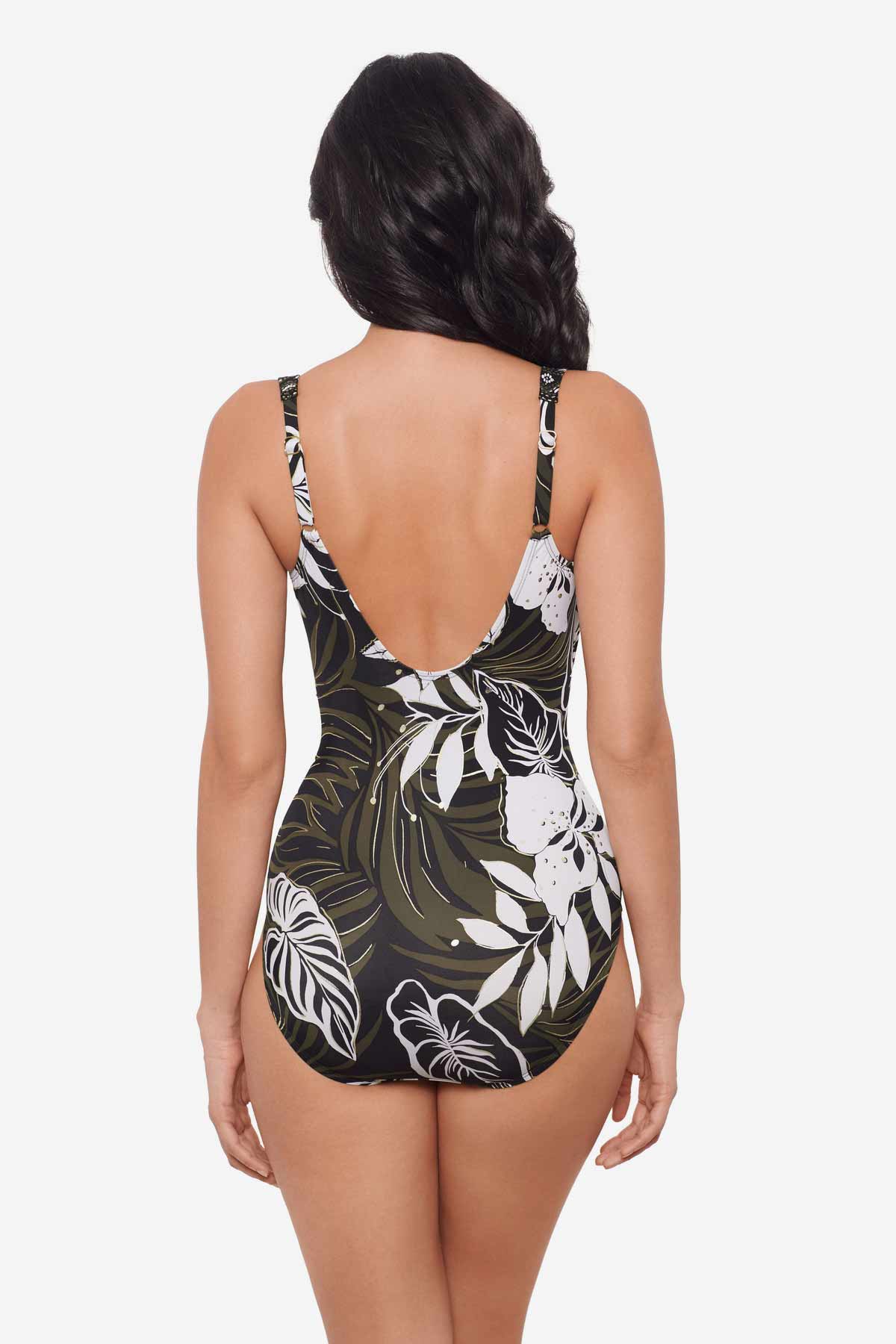 Miraclesuit Black/Multi Elle Dorado Sanibel One Piece Swimsuit