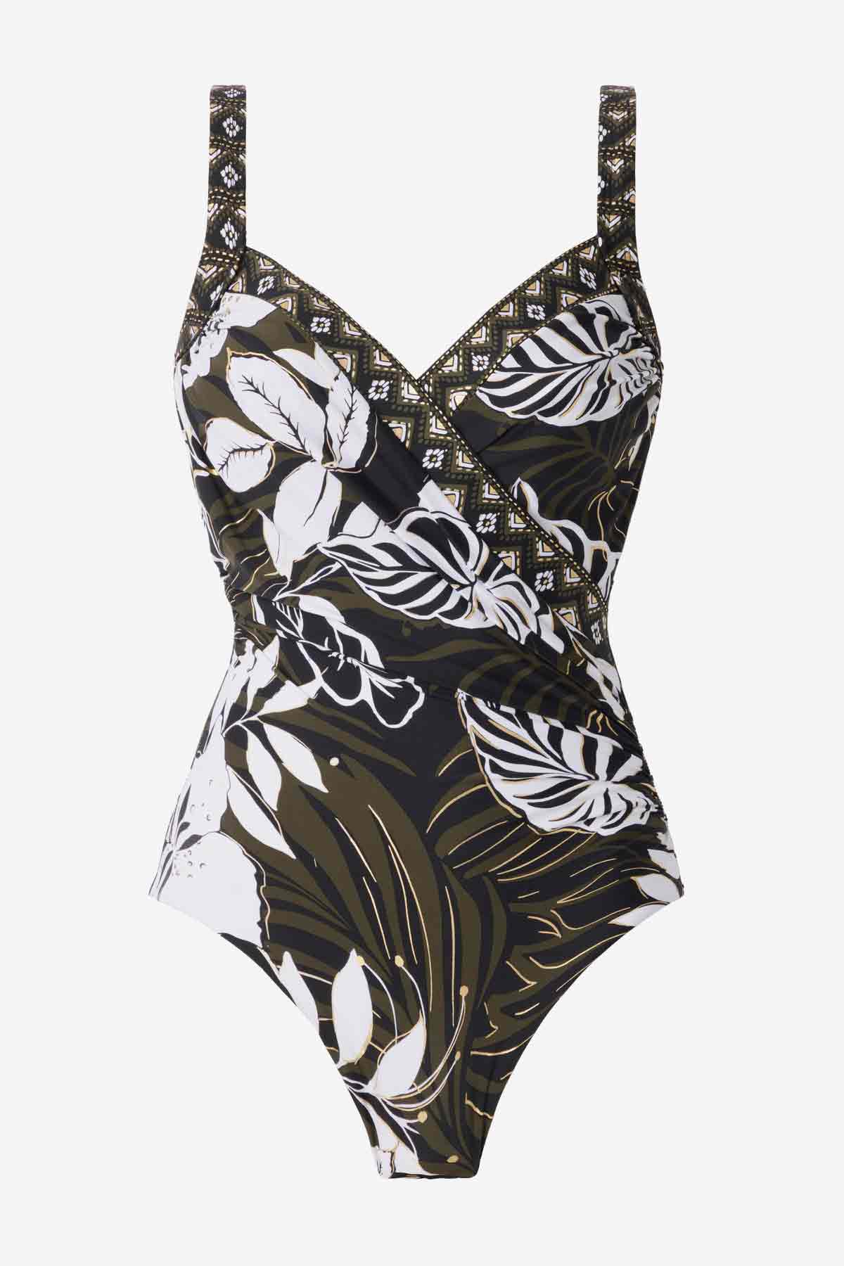 Miraclesuit Black/Multi Elle Dorado Sanibel One Piece Swimsuit