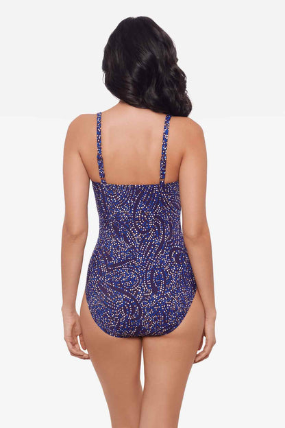 Miraclesuit Plum/Multi Spotlight Starr One Piece Swimsuit