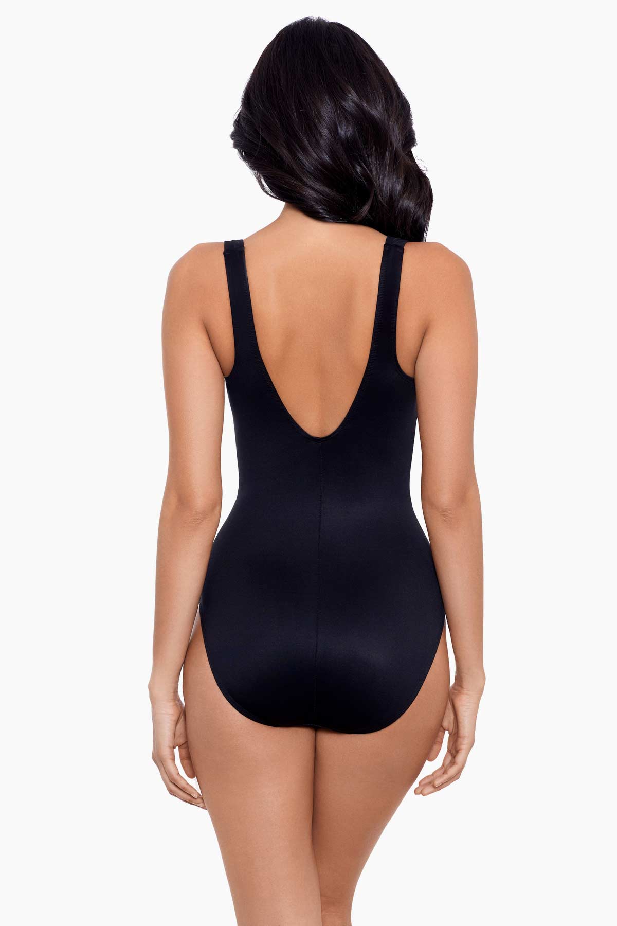 Miraclesuit Black Spectra Trinity One Piece Swimsuit