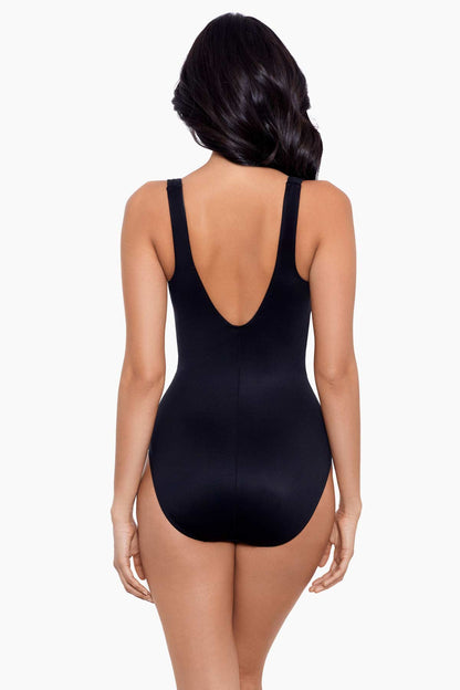 Miraclesuit Black Spectra Trinity One Piece Swimsuit