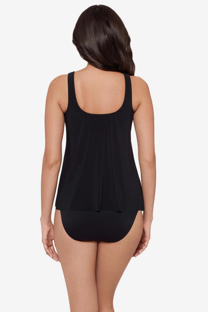Miraclesuit Black/Multi Ursula Tankini Top in Boca Grande