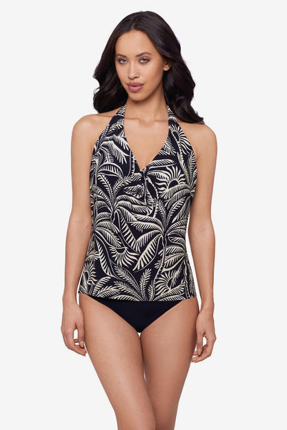 Miraclesuit Black/Multi Magicsuit Hearts Of Palm Sophie Tankini Top Separate
