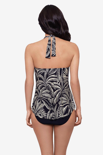Miraclesuit Black/Multi Magicsuit Hearts Of Palm Sophie Tankini Top Separate