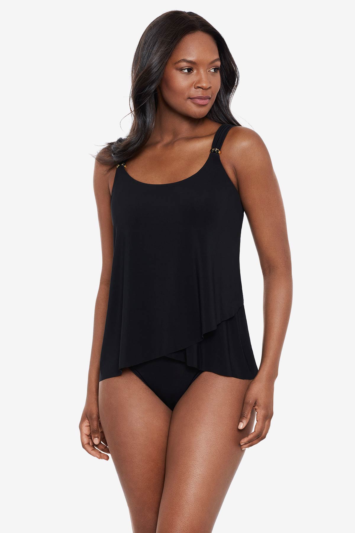 Miraclesuit Black Dazzle Tankini Top