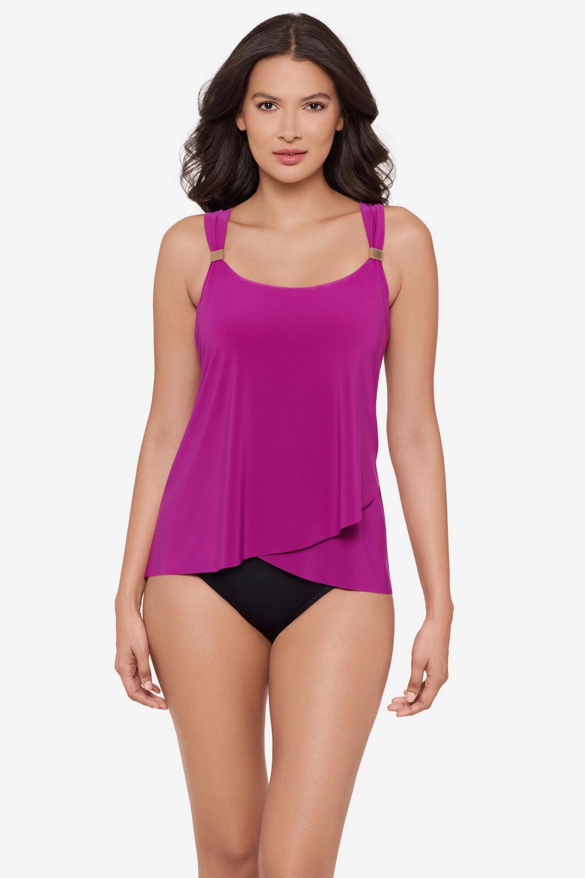 Miraclesuit Black Dazzle Tankini Top