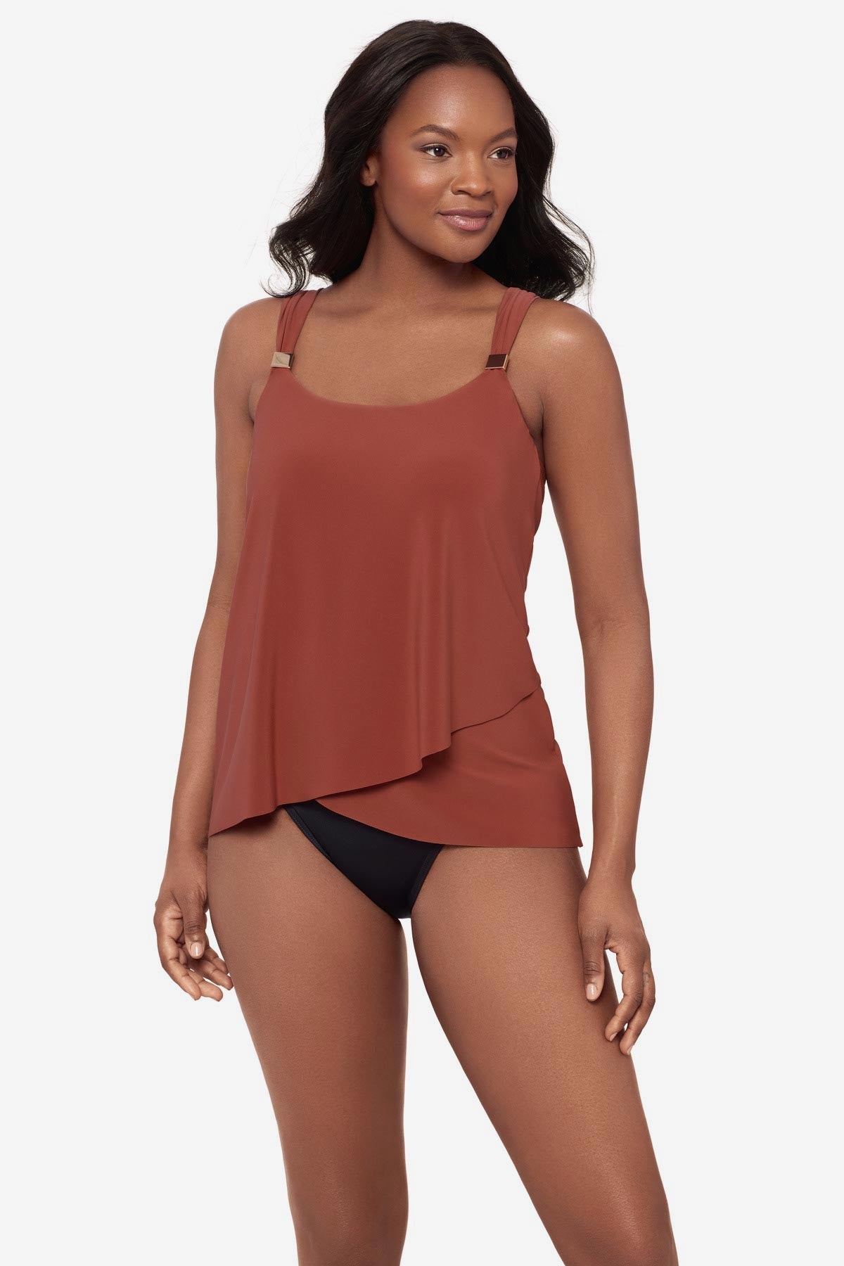 Miraclesuit Black Dazzle Tankini Top