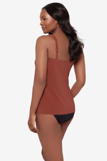 Miraclesuit Black Dazzle Tankini Top