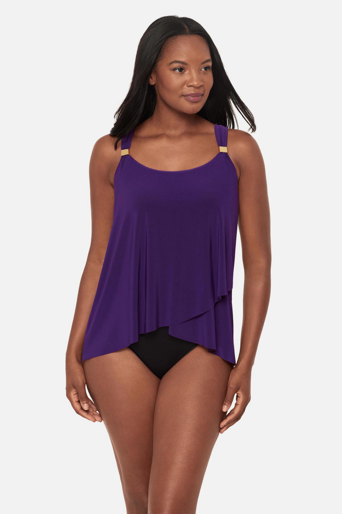 Miraclesuit Black Dazzle Tankini Top