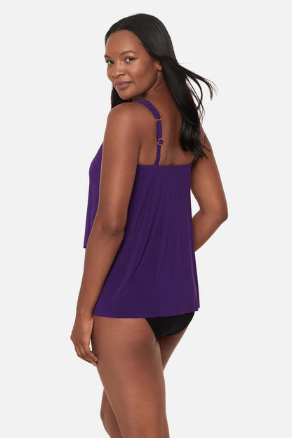 Miraclesuit Black Dazzle Tankini Top