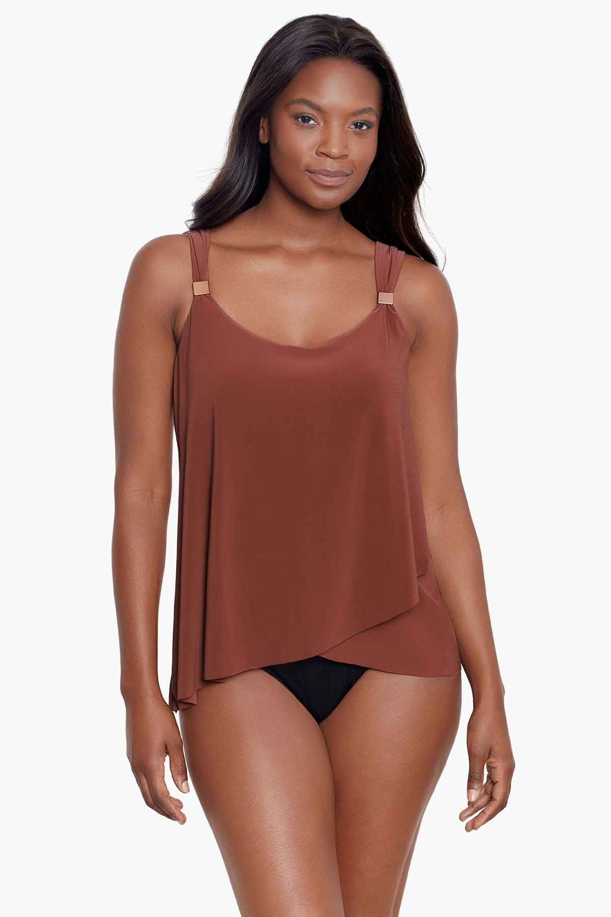 Miraclesuit Black Dazzle Tankini Top