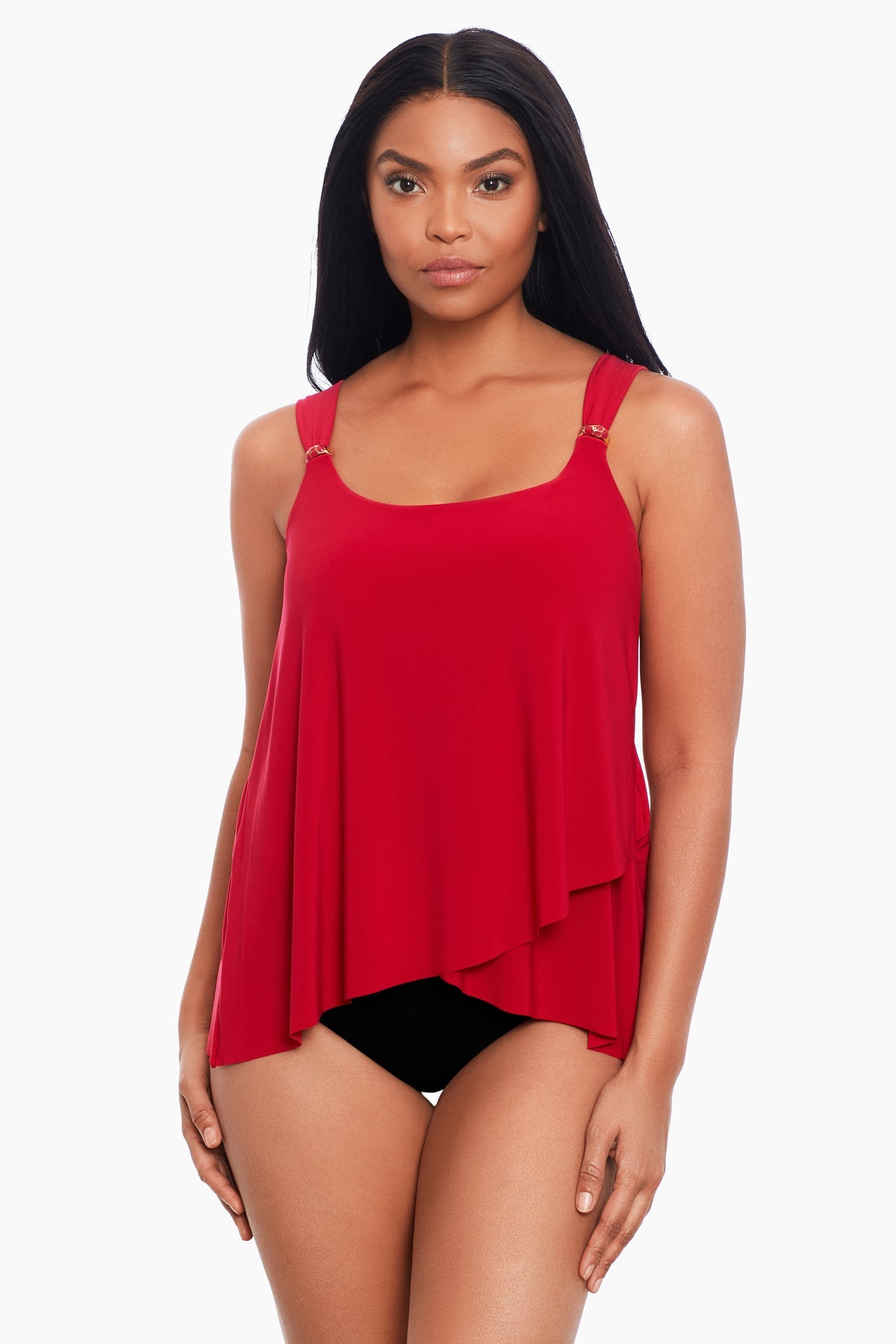 Miraclesuit Black Dazzle Tankini Top
