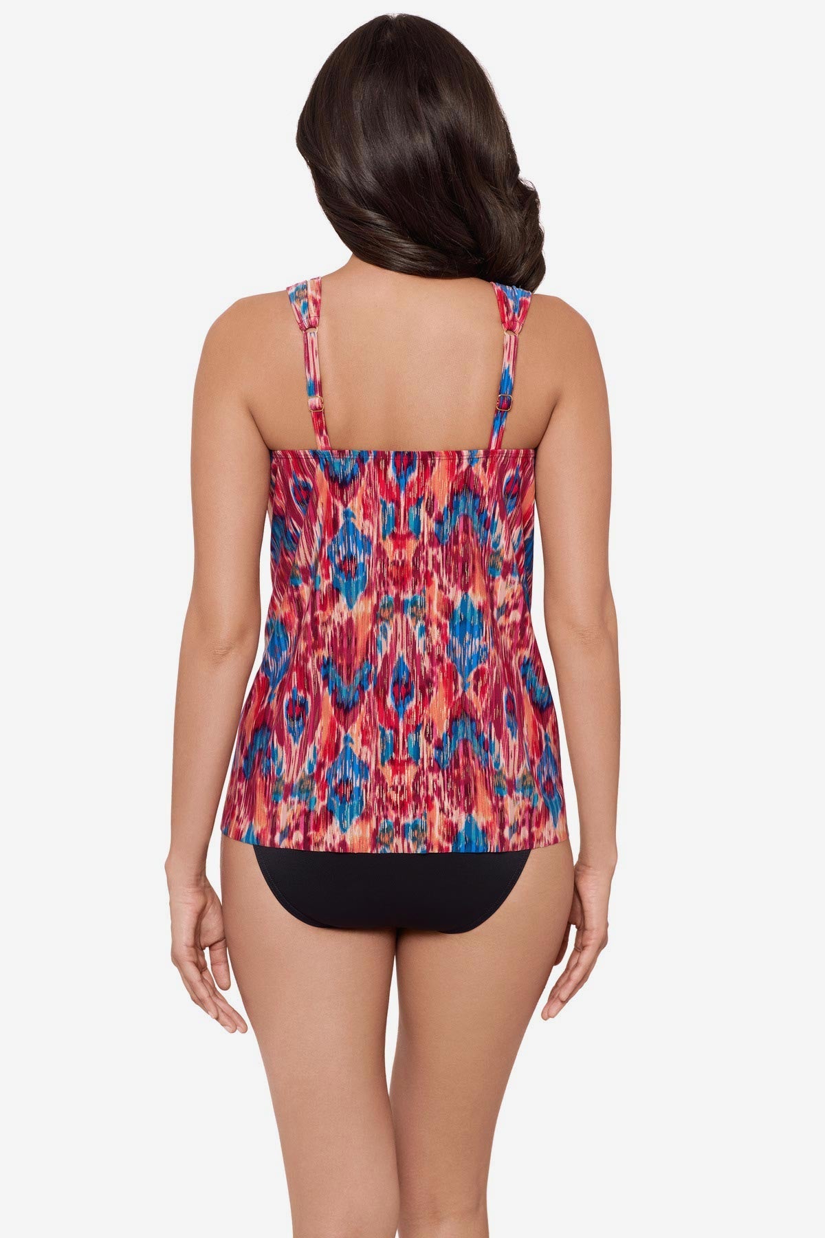 Miraclesuit Multi Dazzle Tankini Top in Ikat Dorado