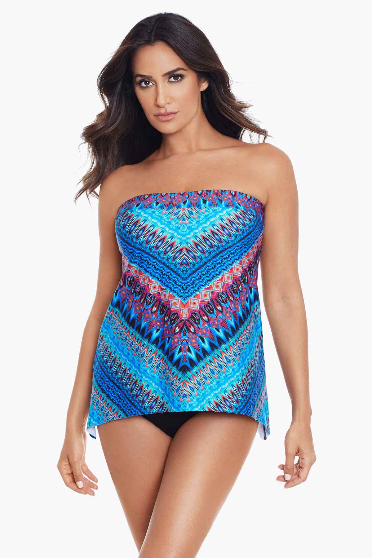 Miraclesuit Blue Casablanca Bandini Tankini Top