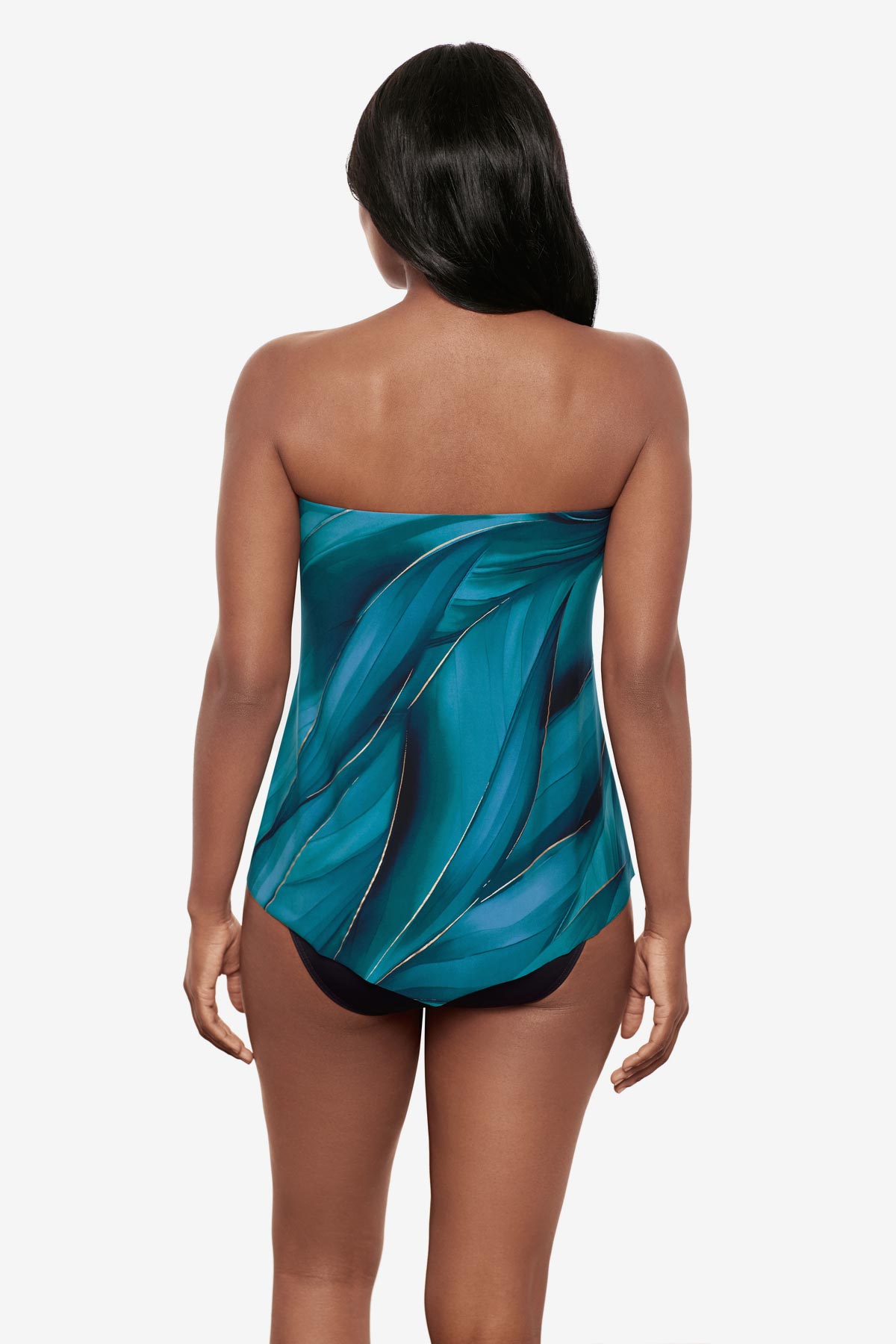 Miraclesuit Blue/Multi Hankini Tankini Top in Maldiva