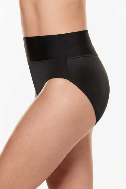 Miraclesuit Black Fold Over Swim Bottom