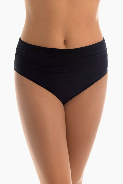 Miraclesuit Black Magicsuit Shirred Jersey Swim Bottom
