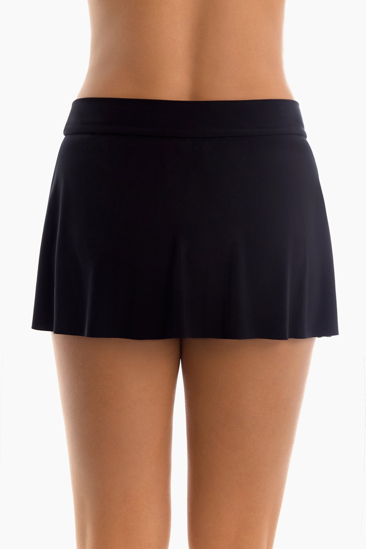 Miraclesuit Black Jersey Tennis Skirt Swim Bottom