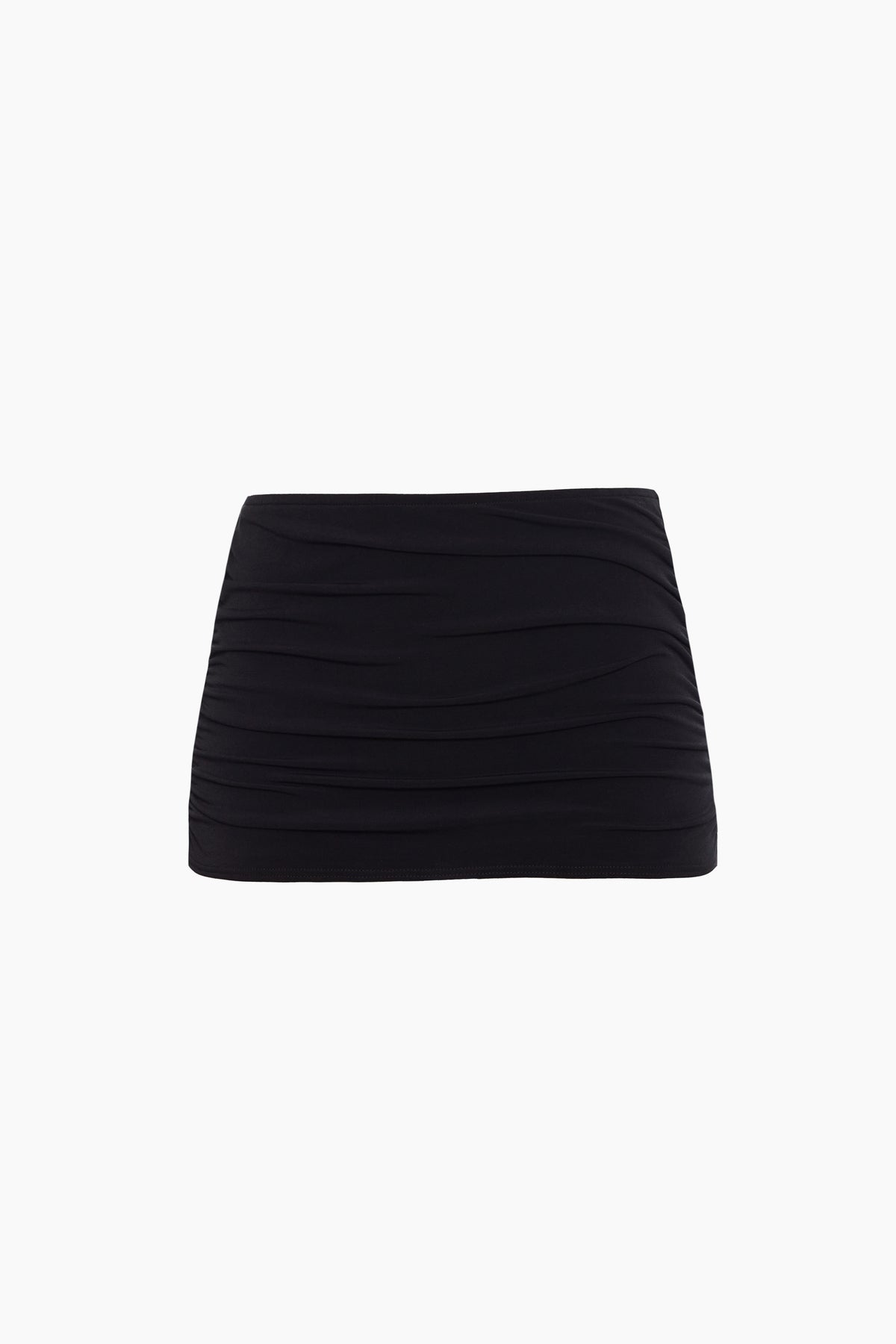 Miraclesuit Black Shirred Skirt Swim Bottom
