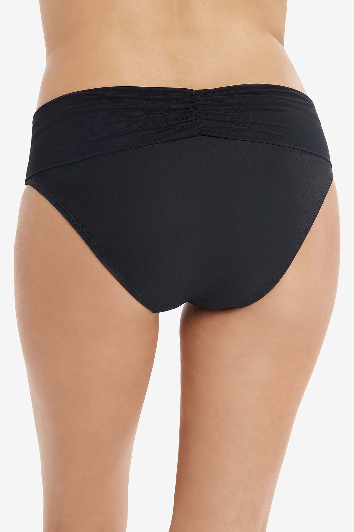 Miraclesuit Black Amoressa Gimlet Folded Waist Pant Swim Bottom