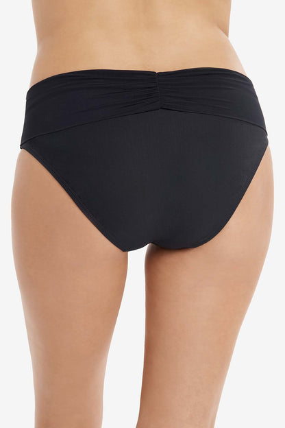 Miraclesuit Black Amoressa Gimlet Folded Waist Pant Swim Bottom
