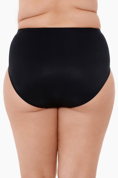Miraclesuit Black Plus Size Basic Pant Swim Bottom
