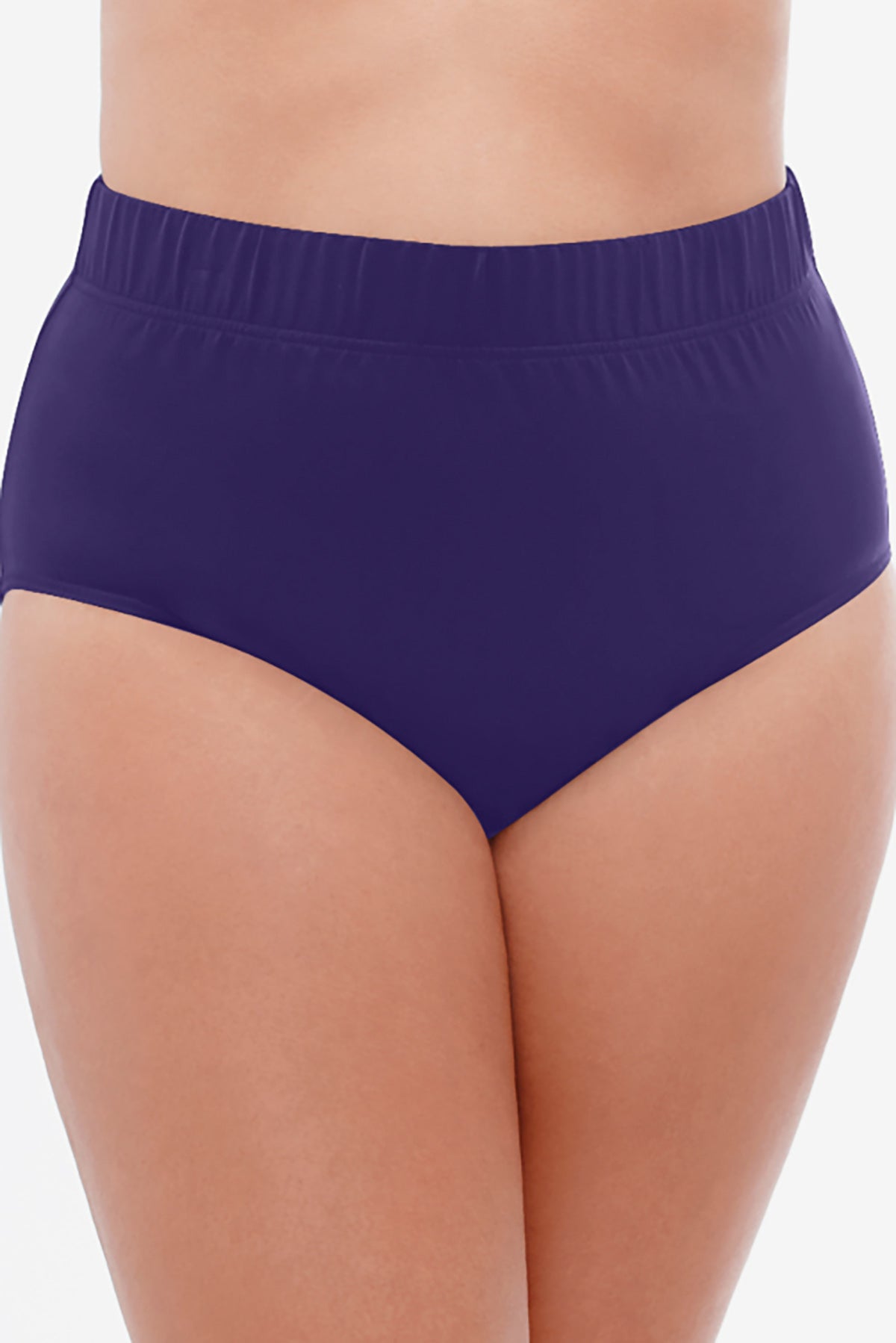 Miraclesuit Black Plus Size Basic Pant Swim Bottom