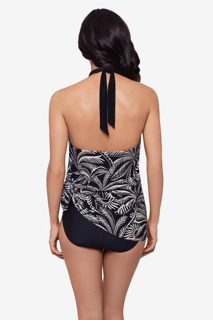 Miraclesuit Black/Multi Magicsuit Hearts Of Palm Molly One Piece Swimdress