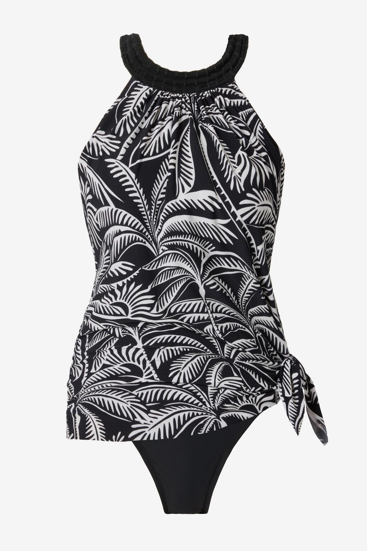 Miraclesuit Black/Multi Magicsuit Hearts Of Palm Molly One Piece Swimdress