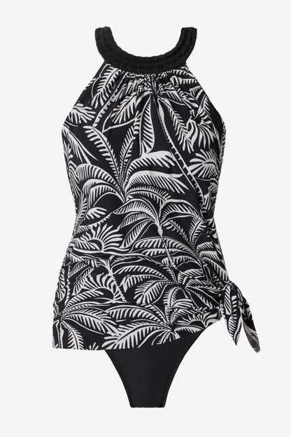 Miraclesuit Black/Multi Magicsuit Hearts Of Palm Molly One Piece Swimdress