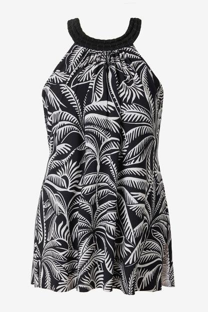 Miraclesuit Black/Multi Magicsuit Hearts Of Palm Molly One Piece Swimdress