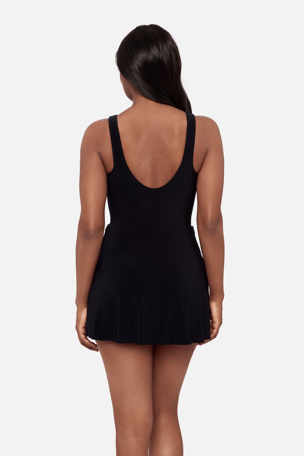 Miraclesuit Black/White Paix Swim Dress in Spectra