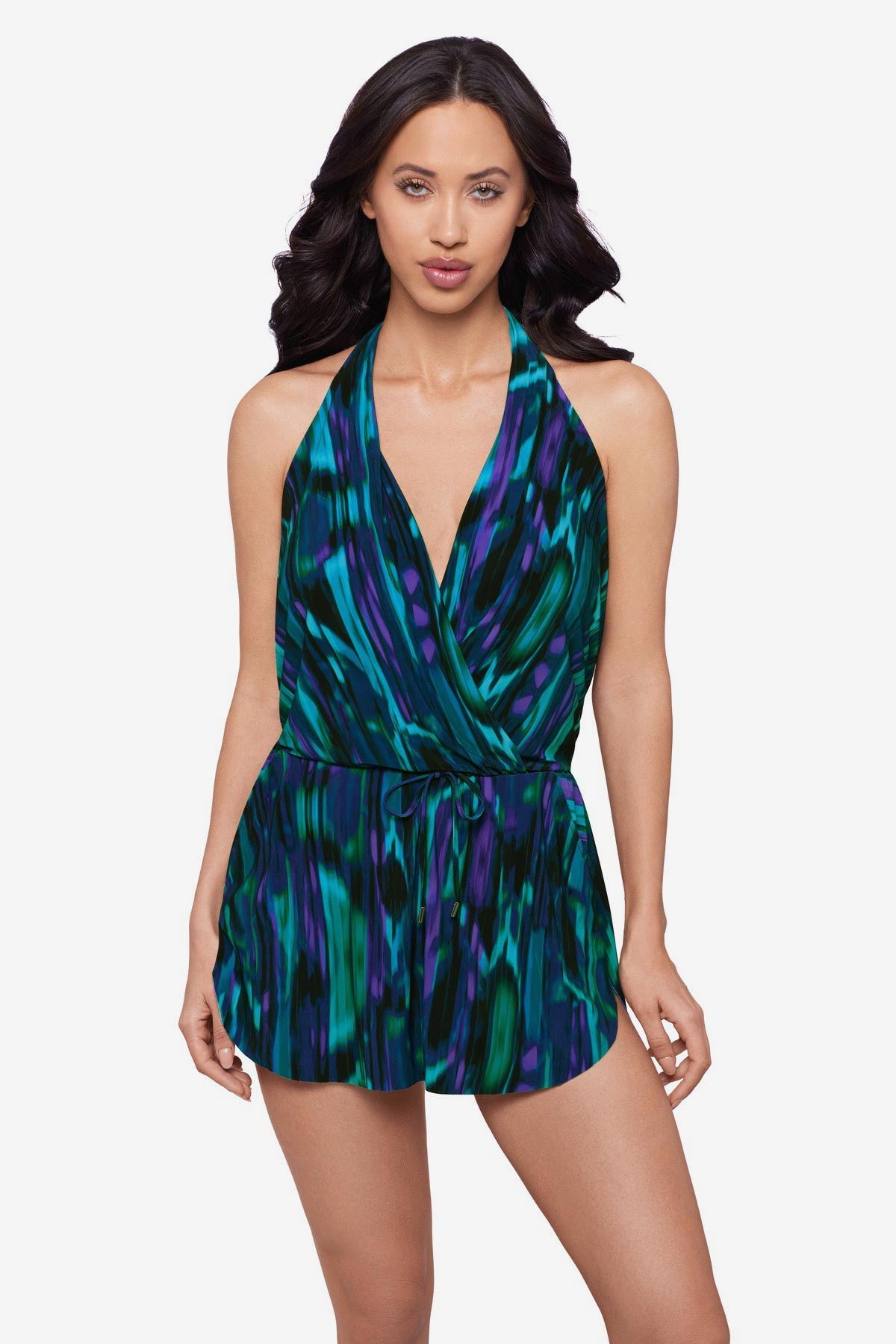 Miraclesuit Black/Multi Magicsuit Rainfall Ellie One Piece Romper