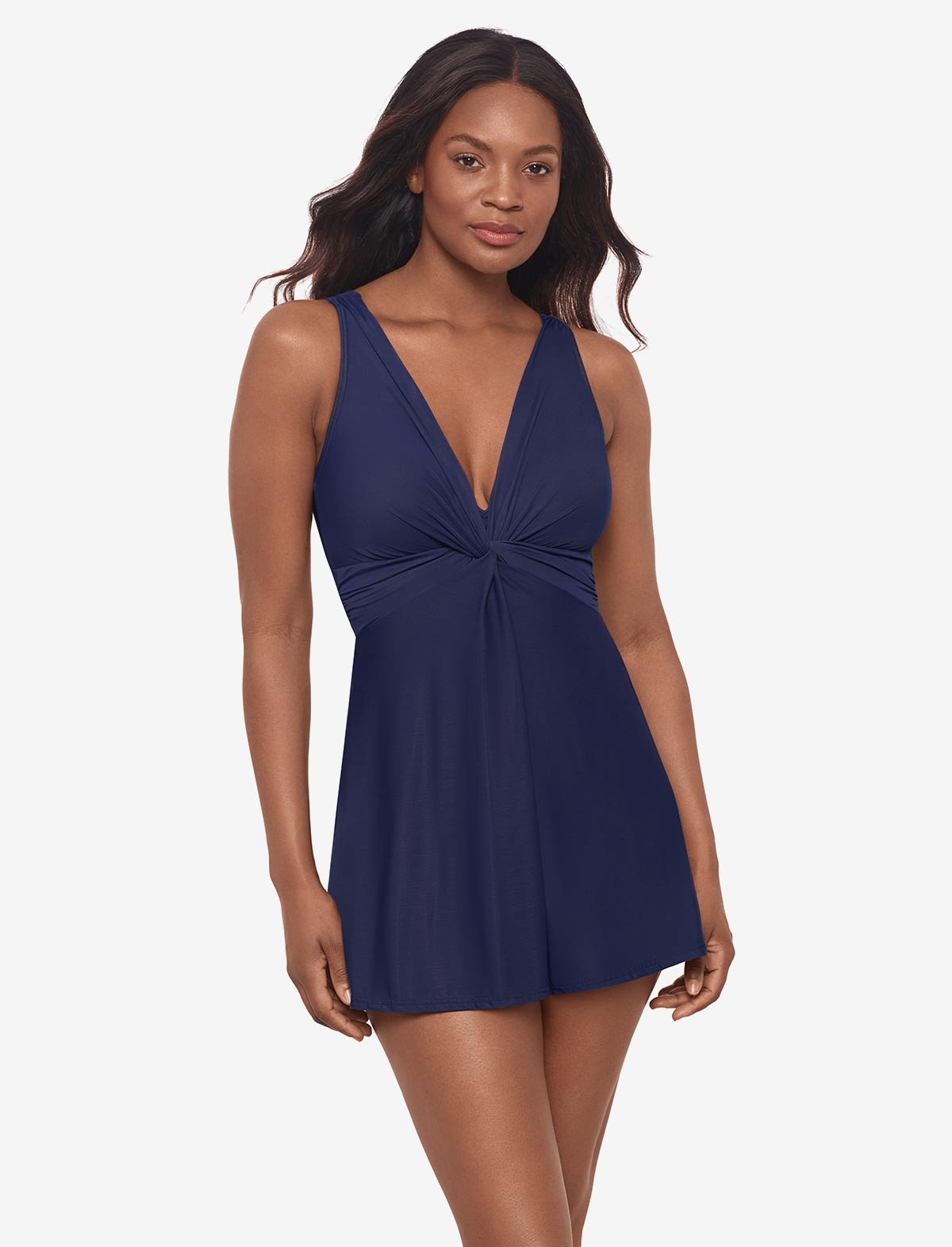 Miraclesuit Midnight Must Haves Marais One Piece Swim Dress DD-Cup