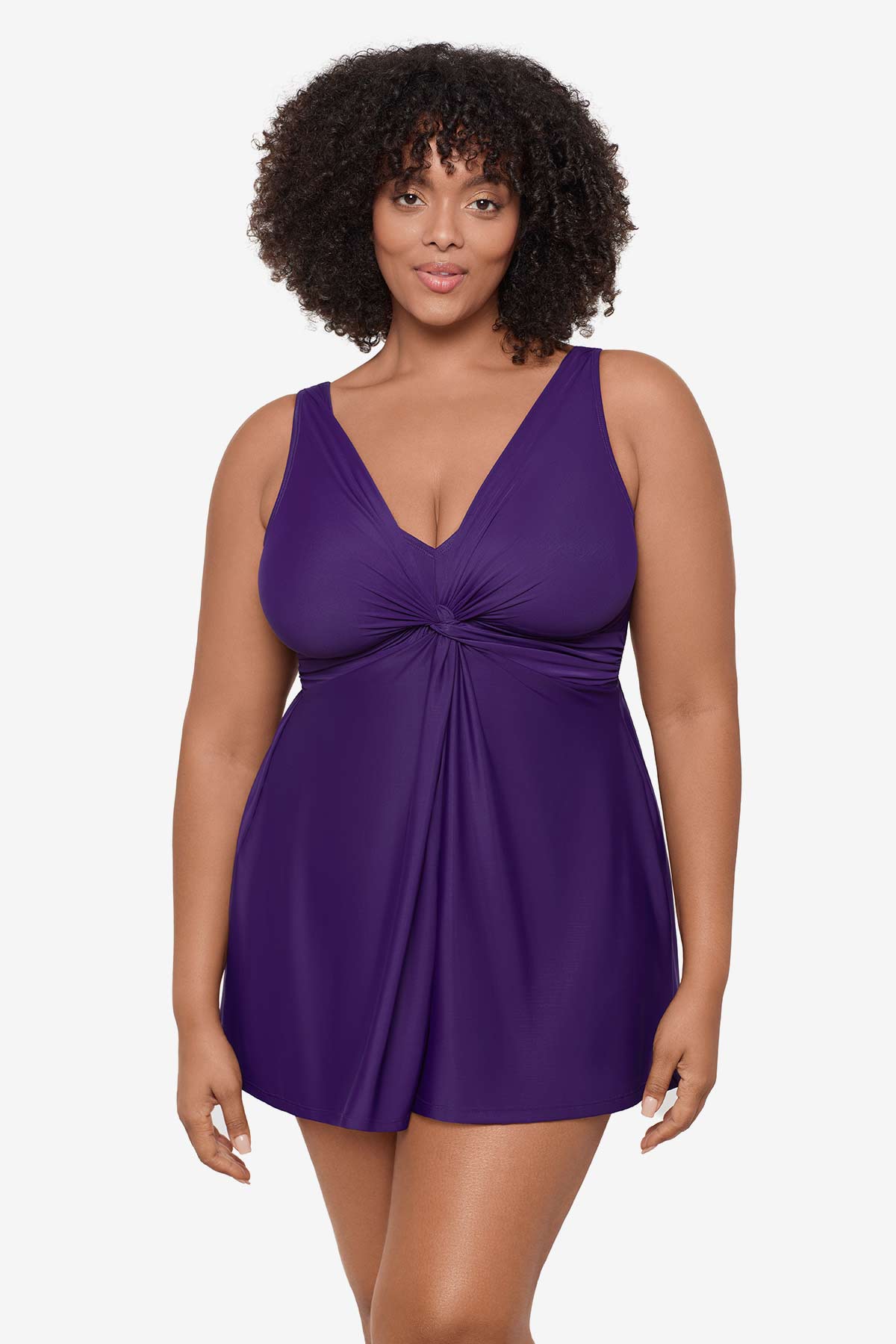 Miraclesuit Mulberry Plus Size Marais Swim Dress
