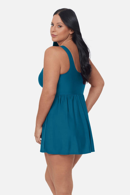 Miraclesuit Mulberry Plus Size Marais Swim Dress