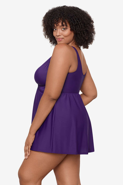 Miraclesuit Mulberry Plus Size Marais Swim Dress